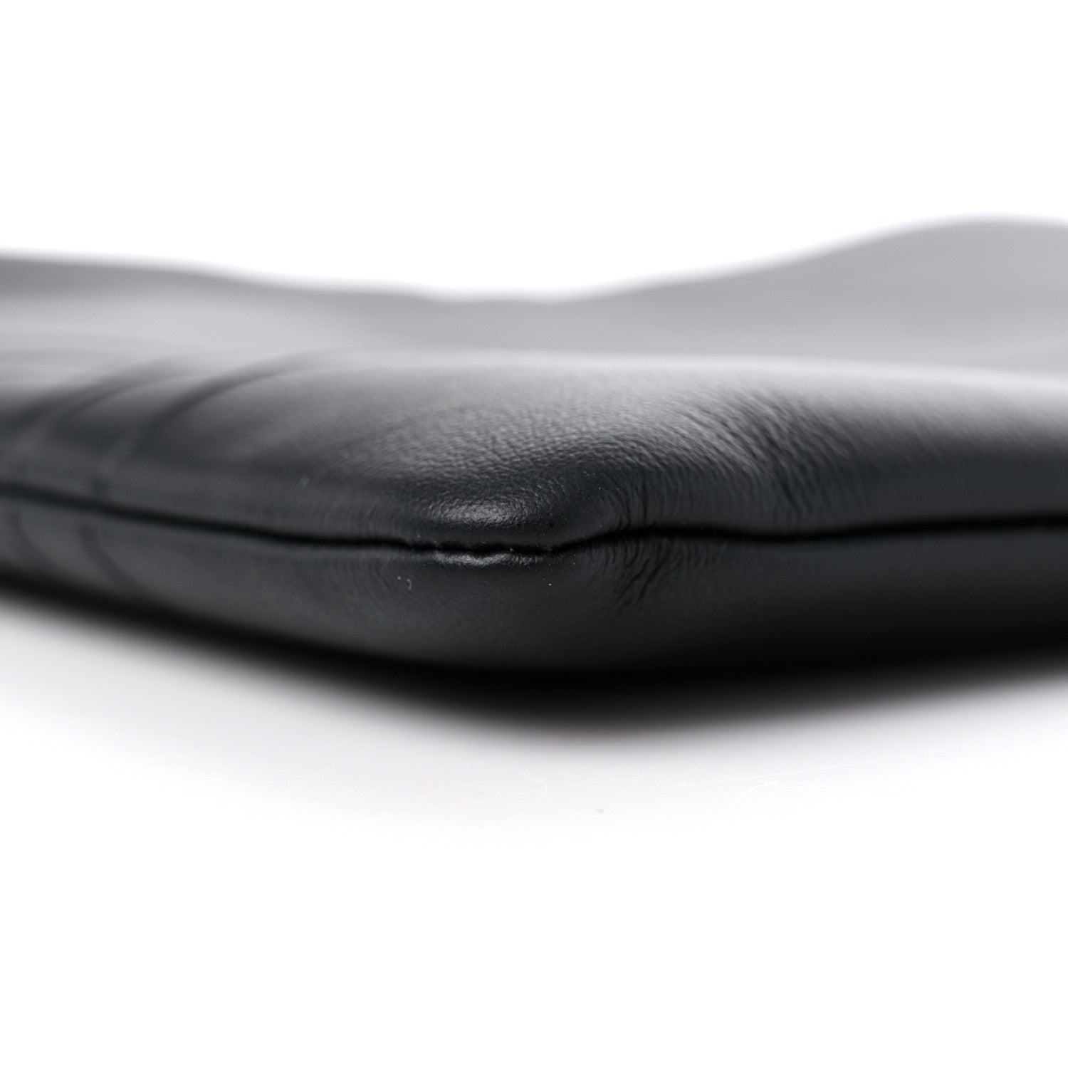 Christian Dior Calfskin Embossed Logo Zip Clutch Black 8 of 10