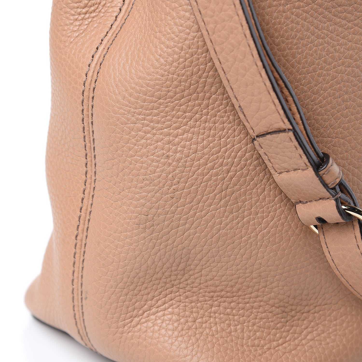 Gucci Pebbled Calfskin Large Soho Hobo Camelia 11 of 11