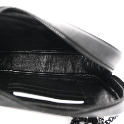 Saint Laurent Grain De Poudre Matelasse Monochrome Monogram Mini Lou Camera Bag Black 5 of 11