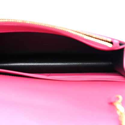 Saint Laurent Satin Woven Monogram Kate Tassel Chain Wallet Guava Pink 5 of 10