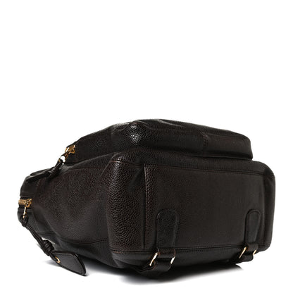 Chanel Caviar CC Backpack Brown 3 of 11