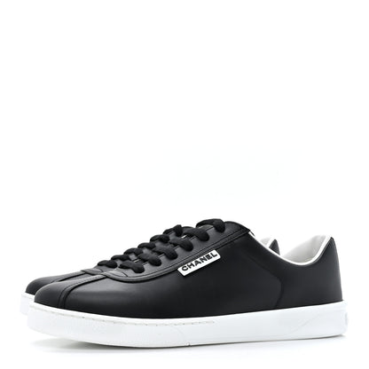 Chanel Calfskin CC Womens Sneakers 39 Black 3 of 9