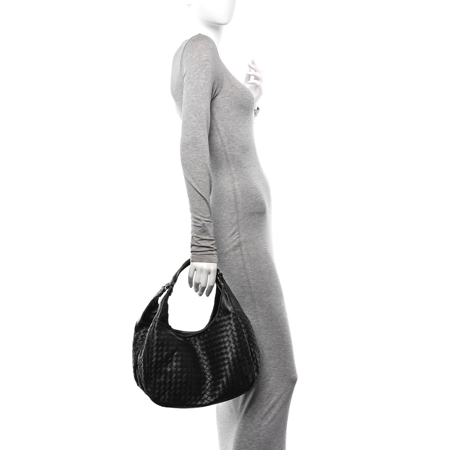 Bottega Veneta Nappa Intrecciato Medium Campana Hobo Black 2 of 10