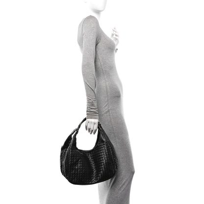 Bottega Veneta Nappa Intrecciato Medium Campana Hobo Black 2 of 10