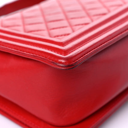 Chanel Lambskin Quilted Medium Boy Flap Red 10 of 20