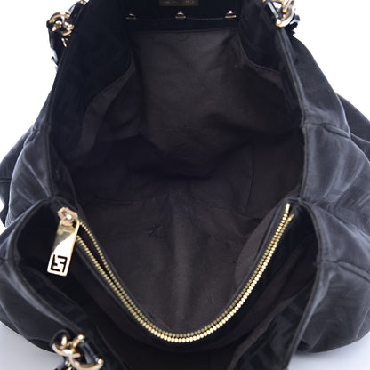 Fendi Zucca Enamel Mia Tote Black 6 of 13