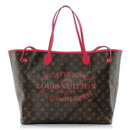 Louis Vuitton Monogram Articles de Voyage Ikat Neverfull GM Rose Indien 1 of 7