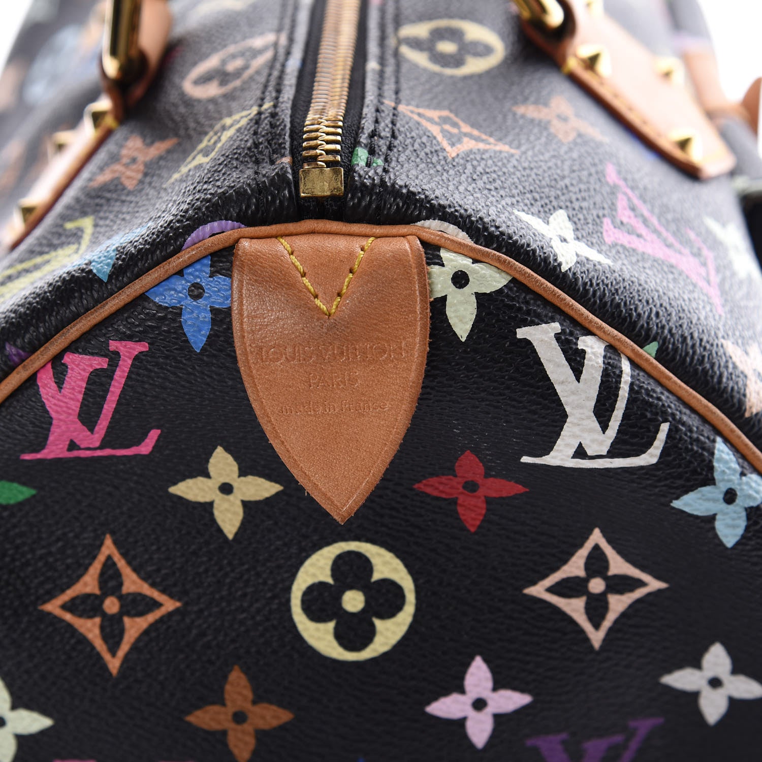 Louis Vuitton Monogram Multicolor Speedy 30 Black 6 of 23