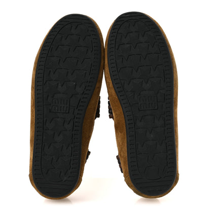 Miu Miu Suede Tassel Loafers 39 Olive Green 8 of 12