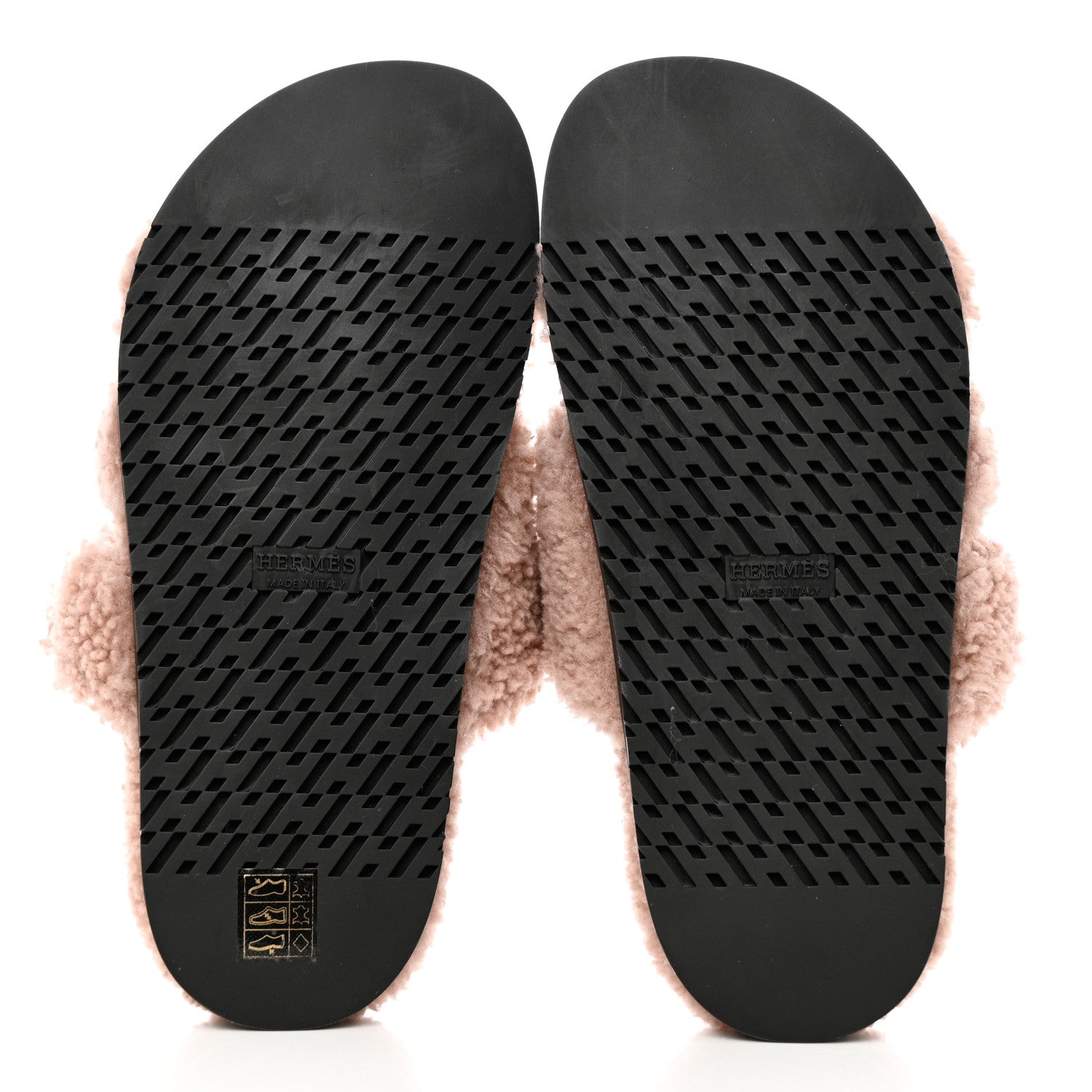 Hermes Woolskin Womens Chypre Sandals 36 Bois De Santal 5 of 9