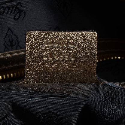 Gucci Crystal Monogram Large Indy Top Handle Bag 7 of 10