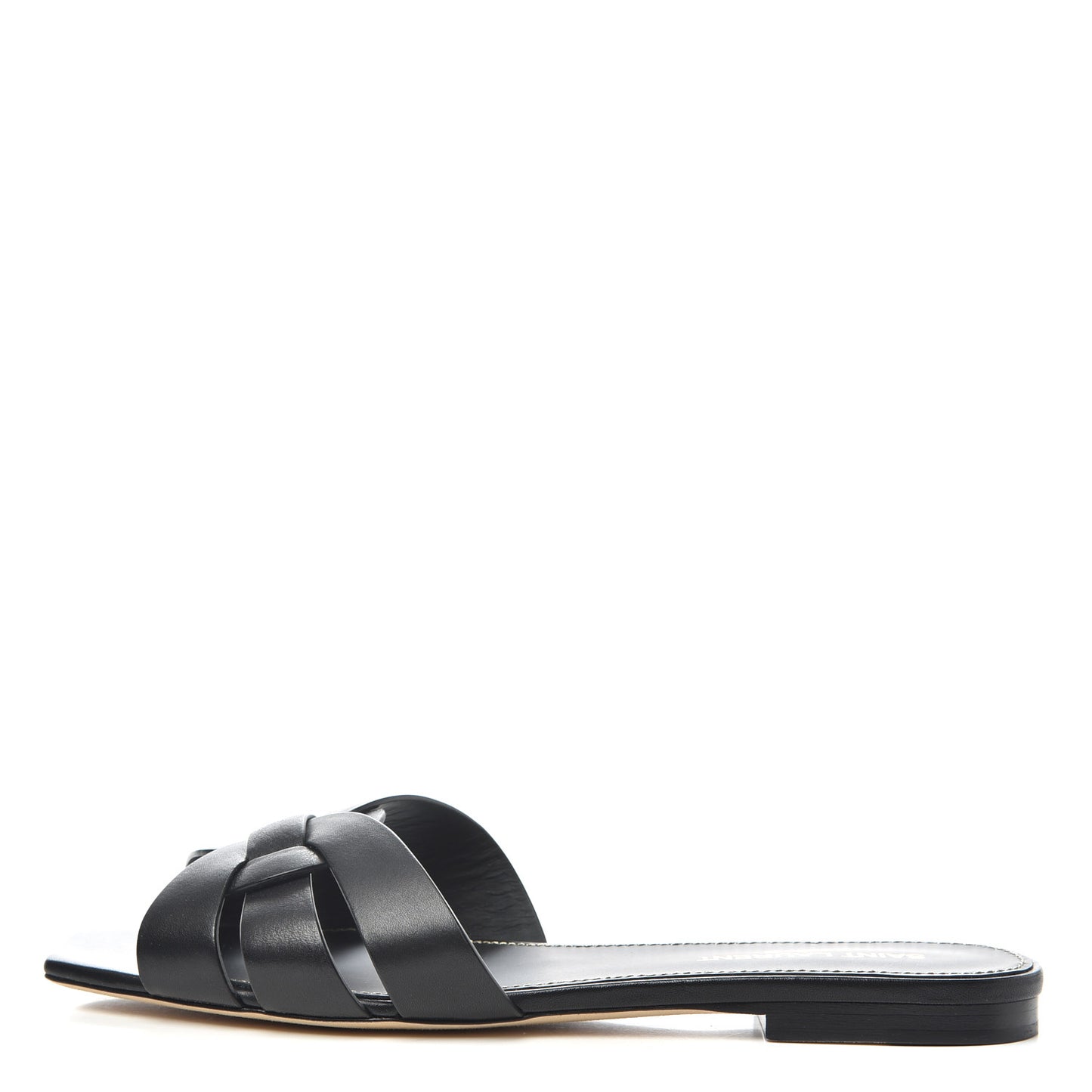 Calfskin Tribute 05 Slide Sandals 37 Black