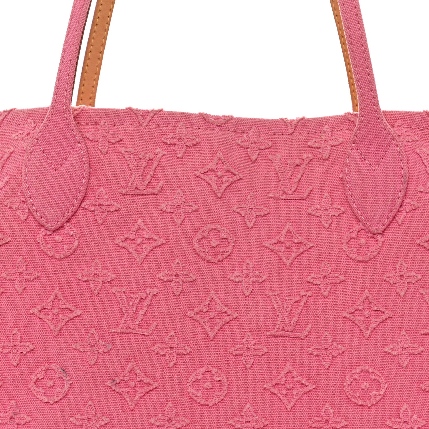 Louis Vuitton Monogram Denim Neverfull MM Rose 8 of 12
