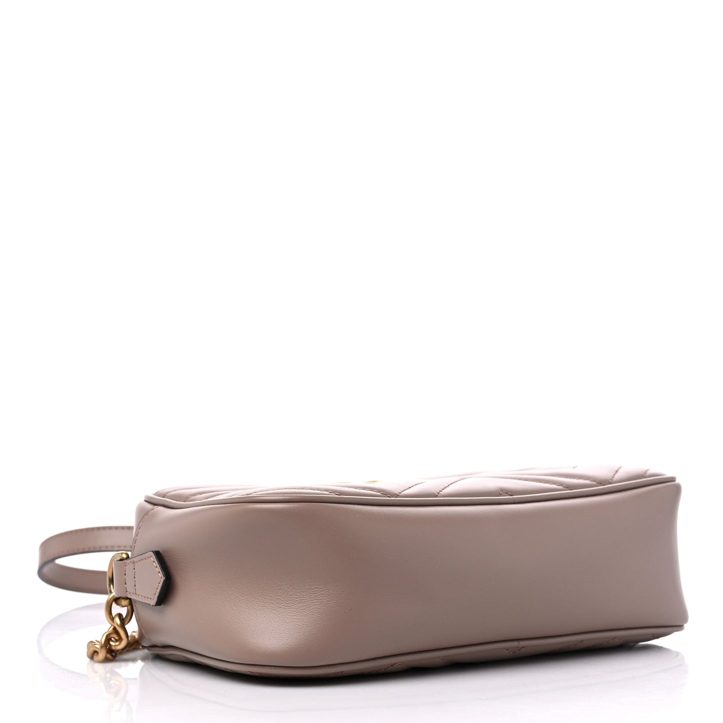 Calfskin Matelasse Small GG Marmont Chain Shoulder Bag Porcelain Rose