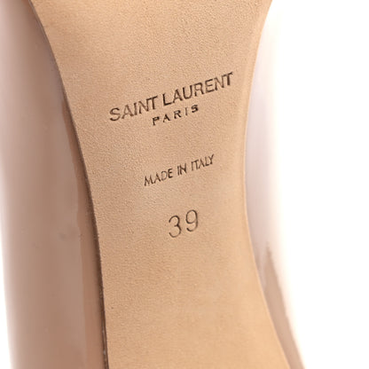 Saint Laurent Patent Calfskin Zoe 85 Pumps 39 Nude 6 of 9