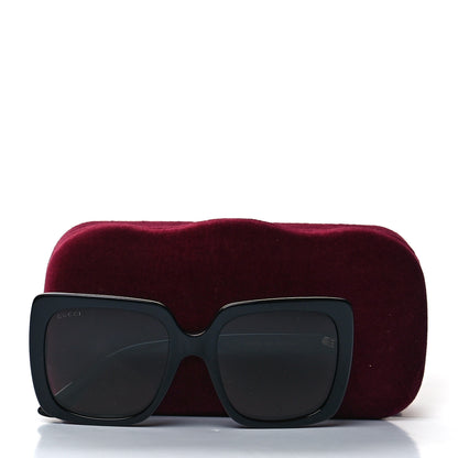 Gucci Crystal Square Frame GG Sunglasses GG0418S Black 7 of 7