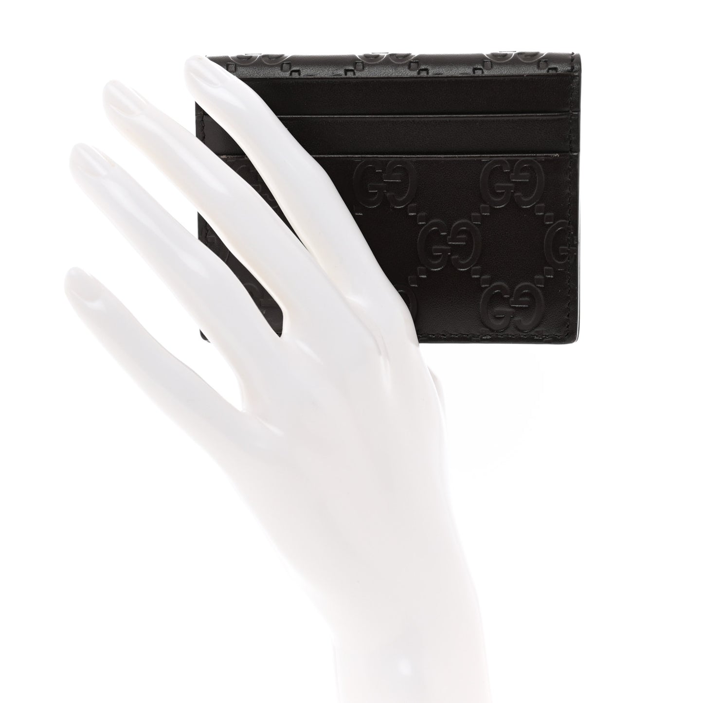 Guccissima Card Holder Black