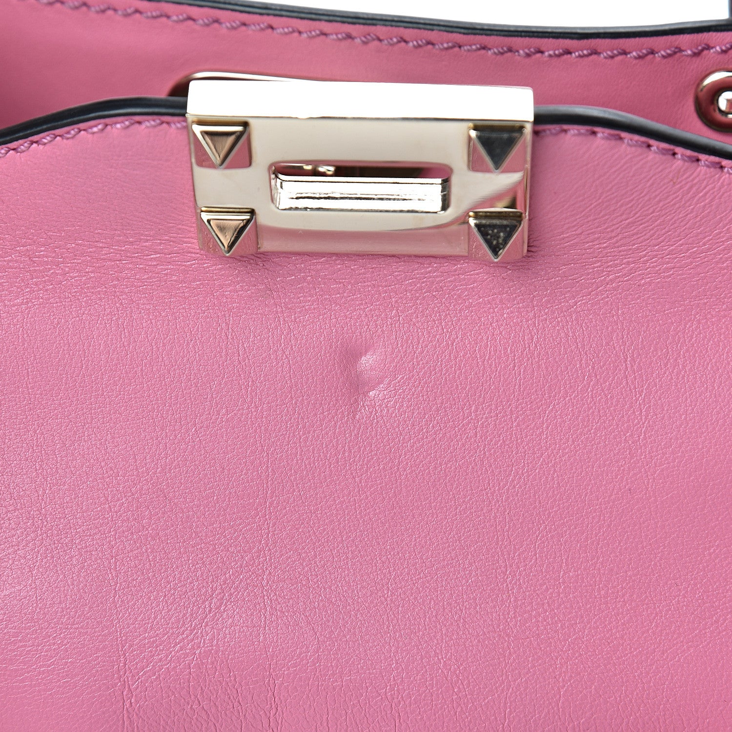 Valentino Garavani Vitello Small Rockstud Tote Ninphea 12 of 16