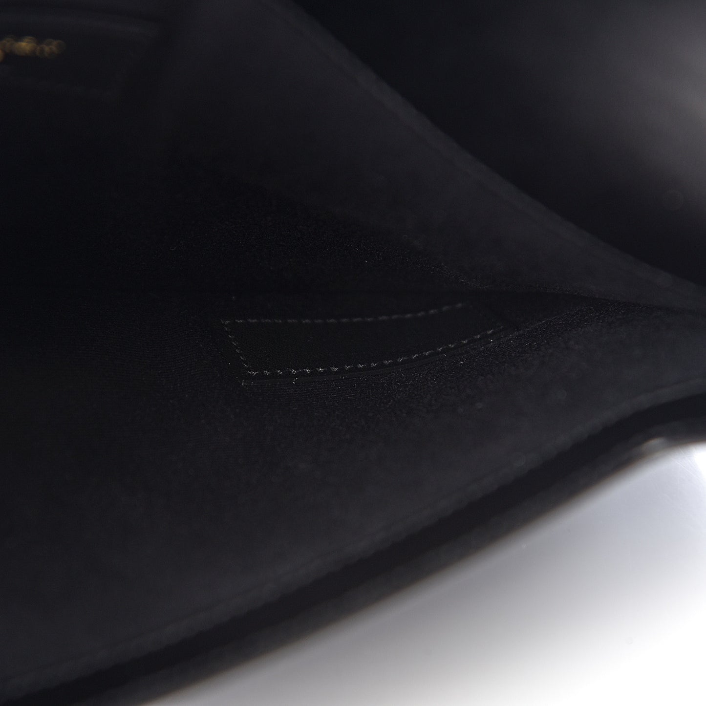 Smooth Shiny Calfskin Monogram Uptown Pouch Black