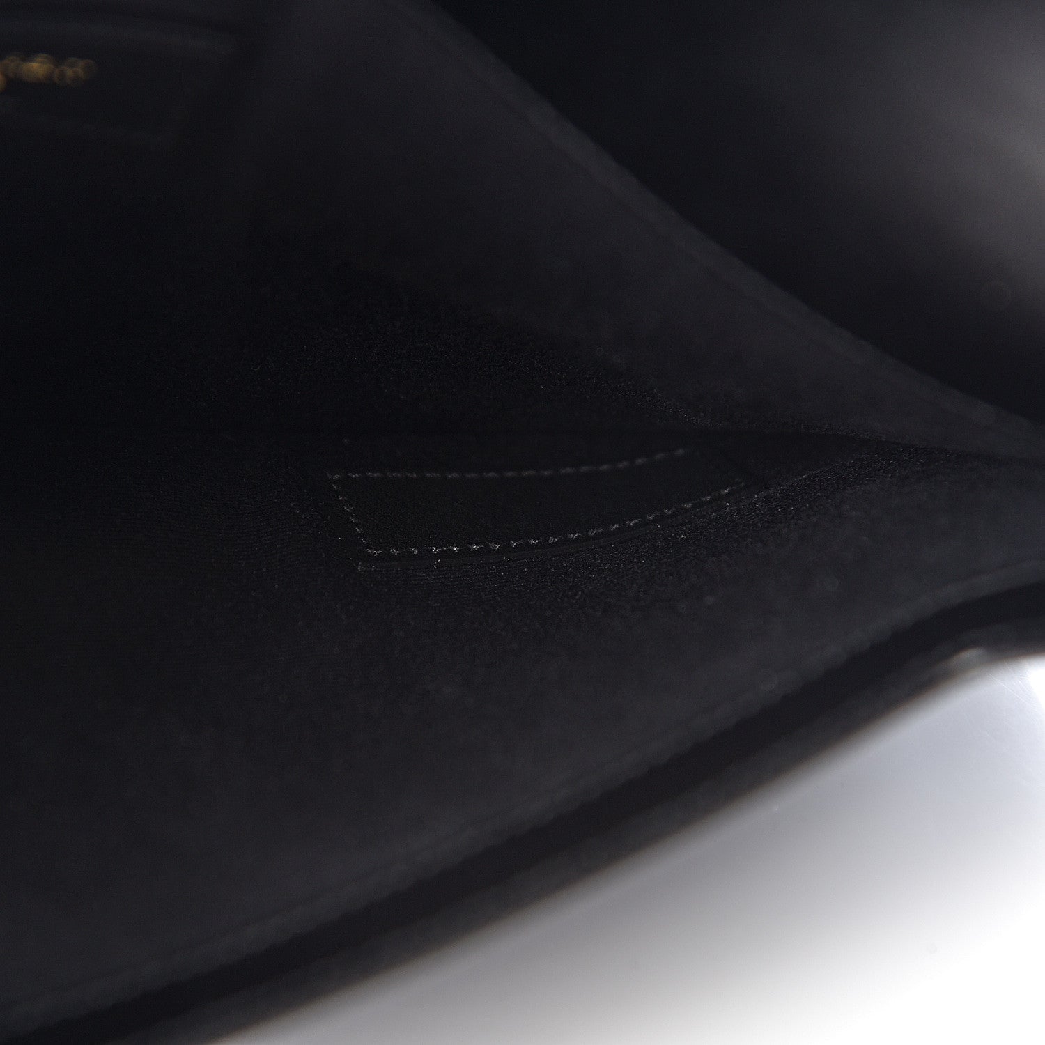 Saint Laurent Smooth Shiny Calfskin Monogram Uptown Pouch Black 7 of 9
