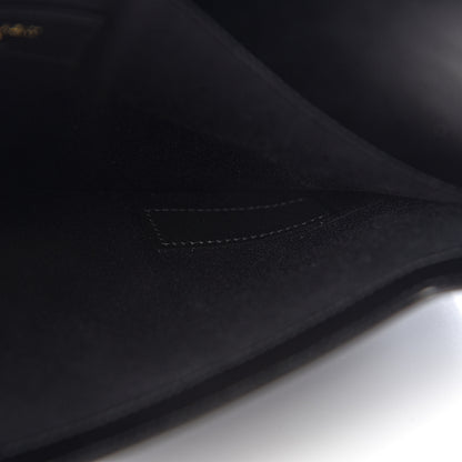 Saint Laurent Smooth Shiny Calfskin Monogram Uptown Pouch Black 7 of 9