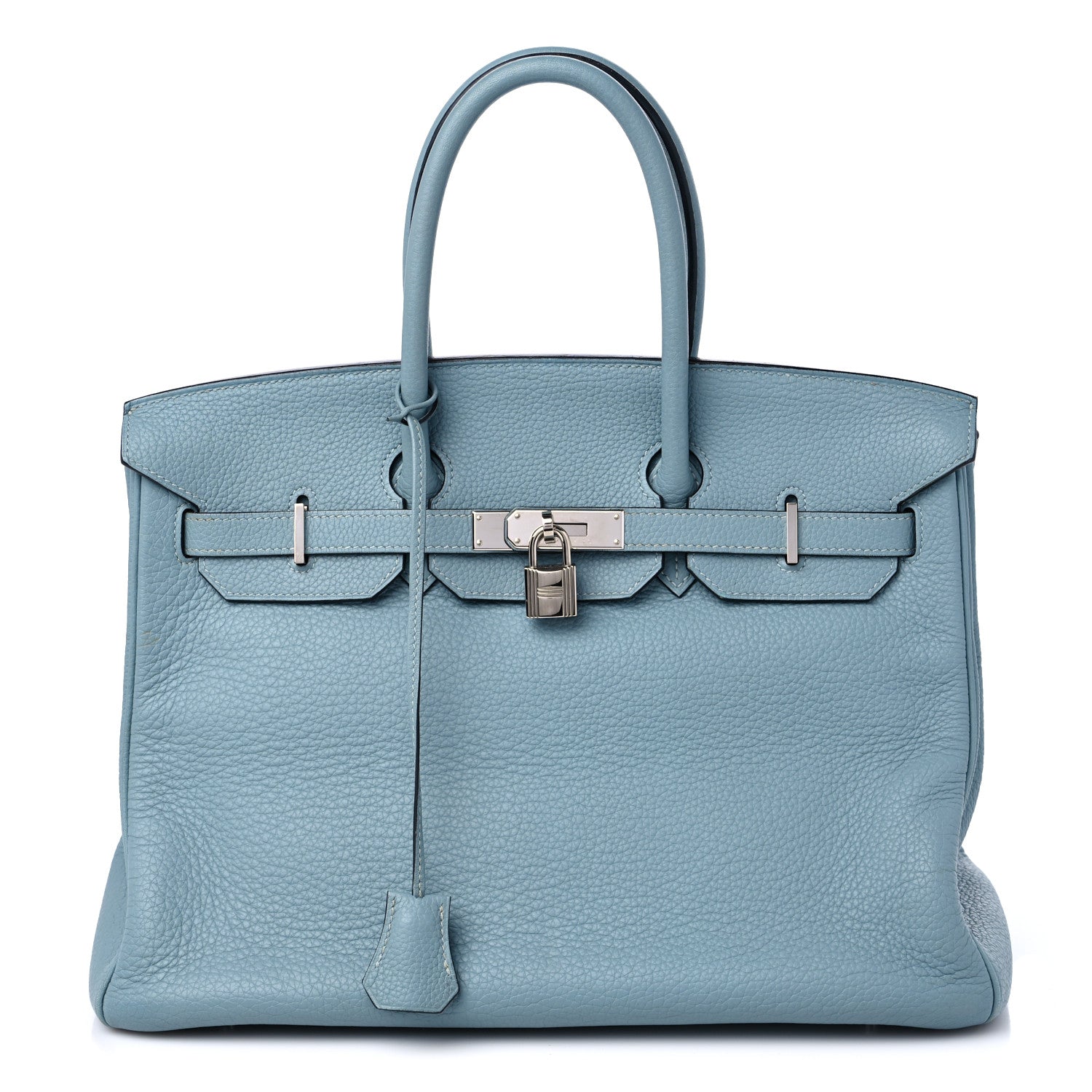 Hermes Taurillon Clemence Birkin 35 Ciel 1 of 15