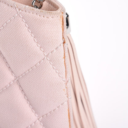 Chanel Canvas Caviar Tassel Tote Light Pink 8 of 18