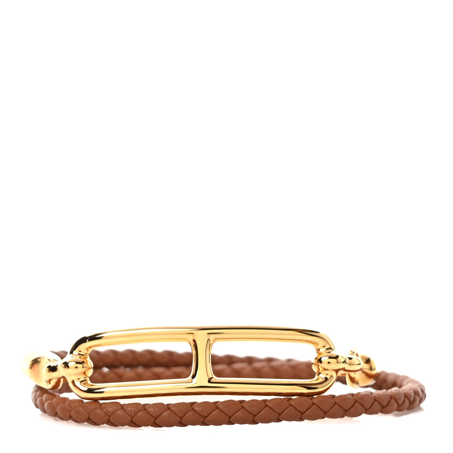 Hermes Swift Roulis Double Tour Bracelet T1 Gold 1 of 4