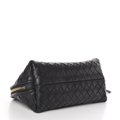 Bottega Veneta Nappa Intrecciato Cosmetic Case Black 4 of 8