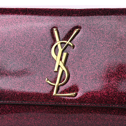 Saint Laurent Patent Glitter Small Monogram Kate Bright Fuchsia 9 of 9