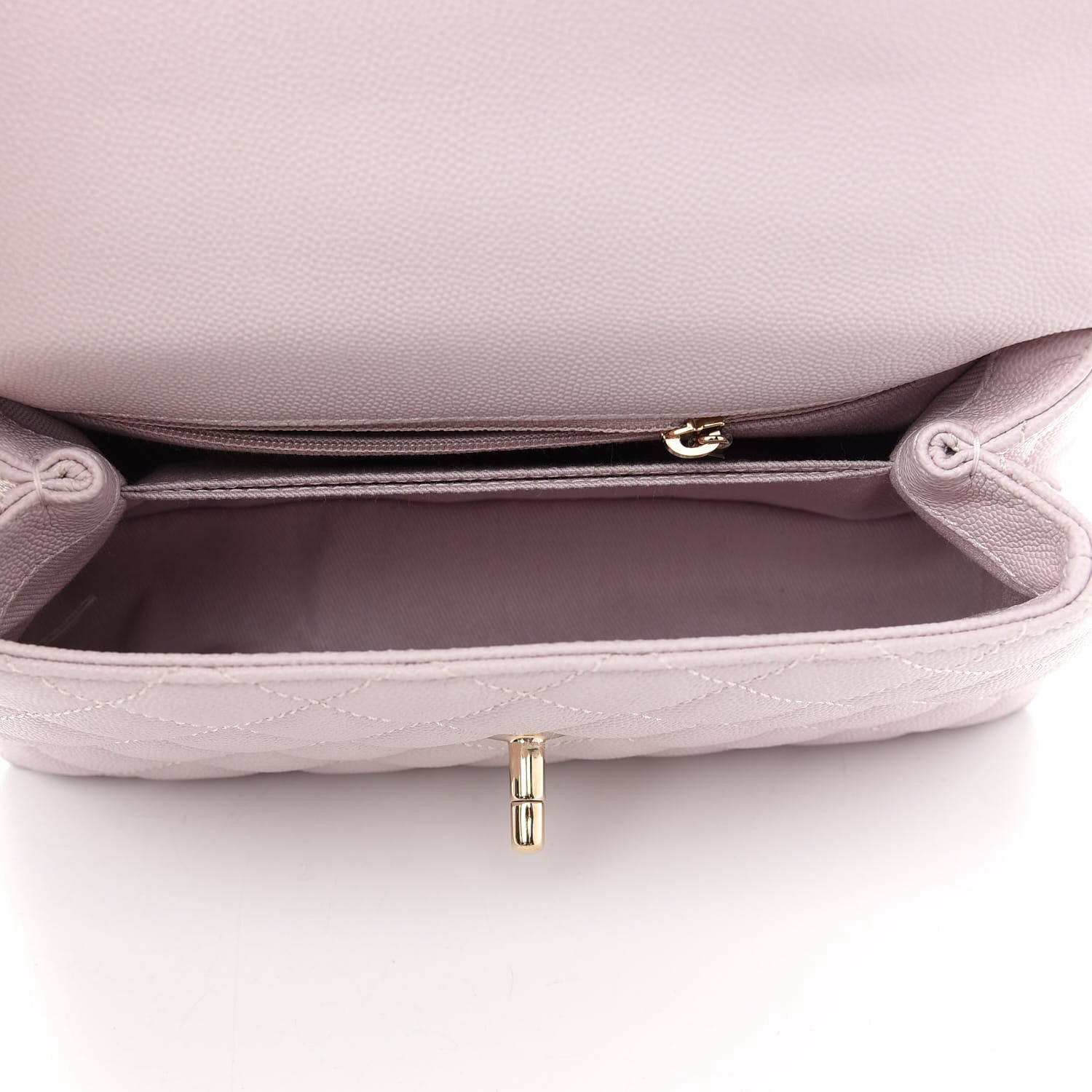 Chanel Caviar Quilted Mini Coco Handle Flap Lilas Lilac 5 of 9