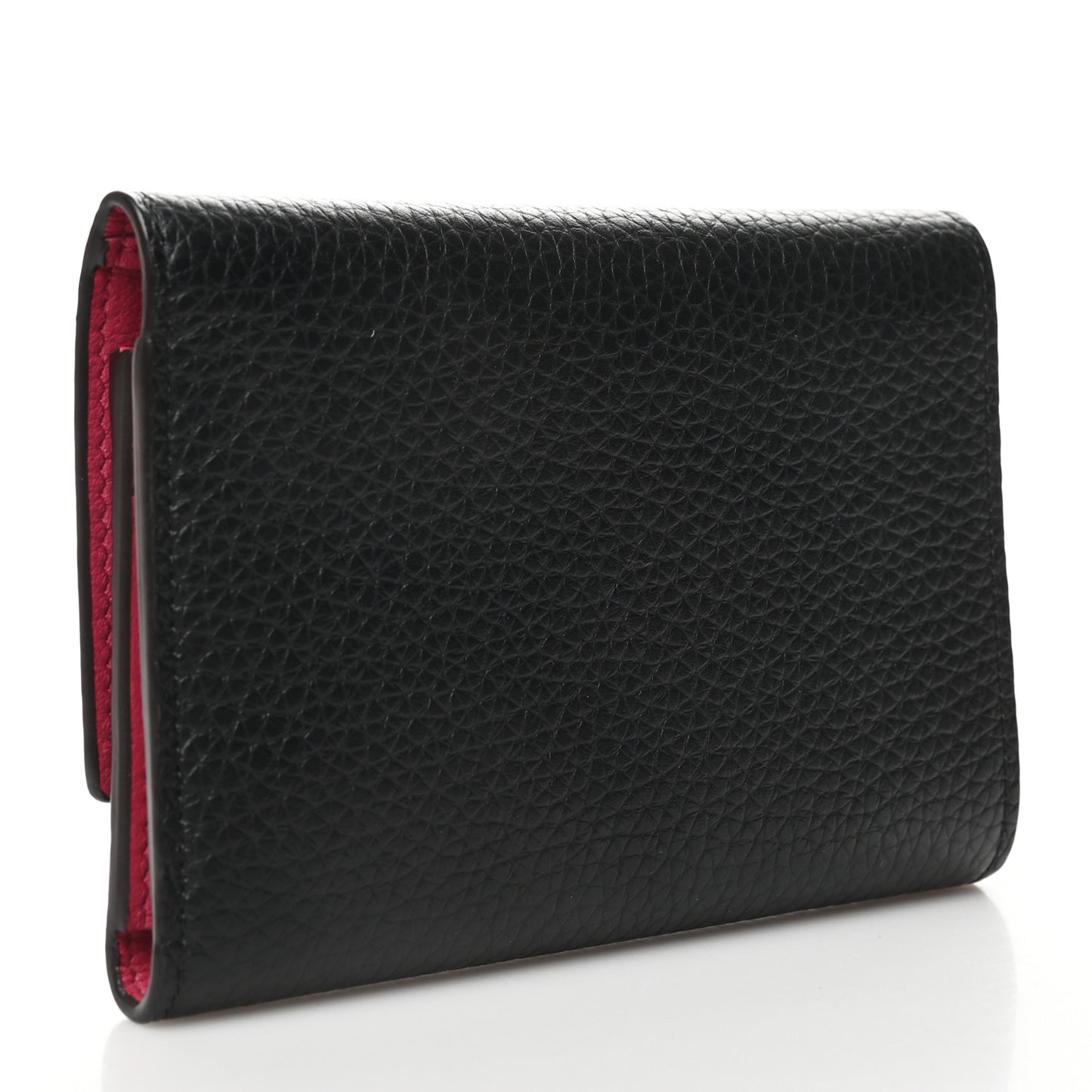 Taurillon Capucines Compact Wallet Black