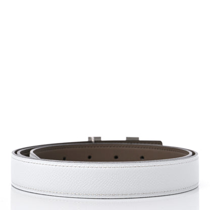 Hermes Epsom Swift 24mm Mini Constance H Belt 95 38 White Etoupe 2 of 4