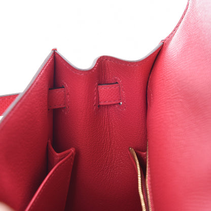 Hermes Epsom Kelly Sellier 25 Rose Extreme 18 of 37