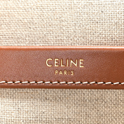 Celine Canvas Calfskin Triomphe Large Cabas Thais Camel 6 of 11