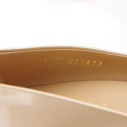 Chanel Patent Cap Toe CC Pumps 37 Beige 8 of 9
