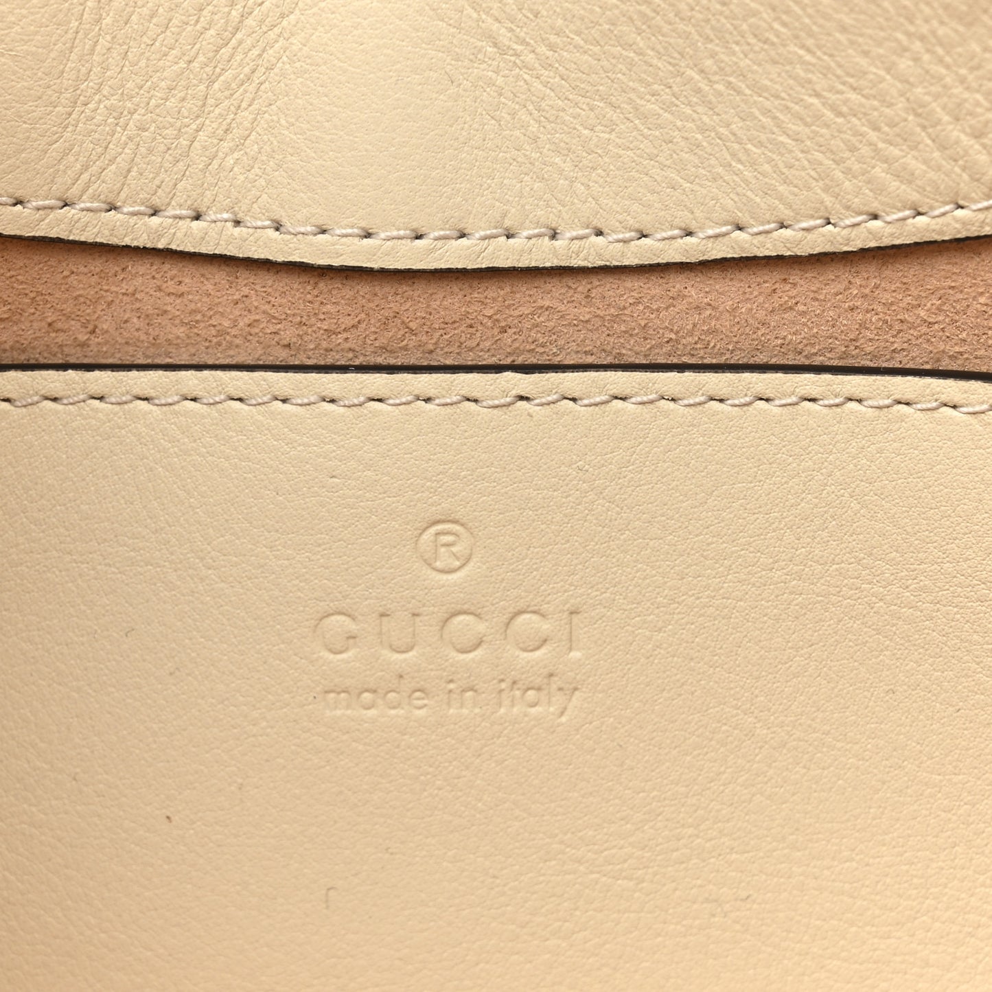 GG Supreme Monogram Calfskin Small Padlock Chain Shoulder Bag Beige Ebony Mystic White