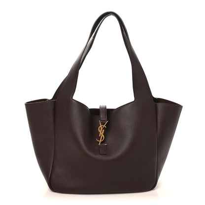 Saint Laurent Smooth Calfskin Le 5 A 7 Bea Tote Raisin 1 of 10