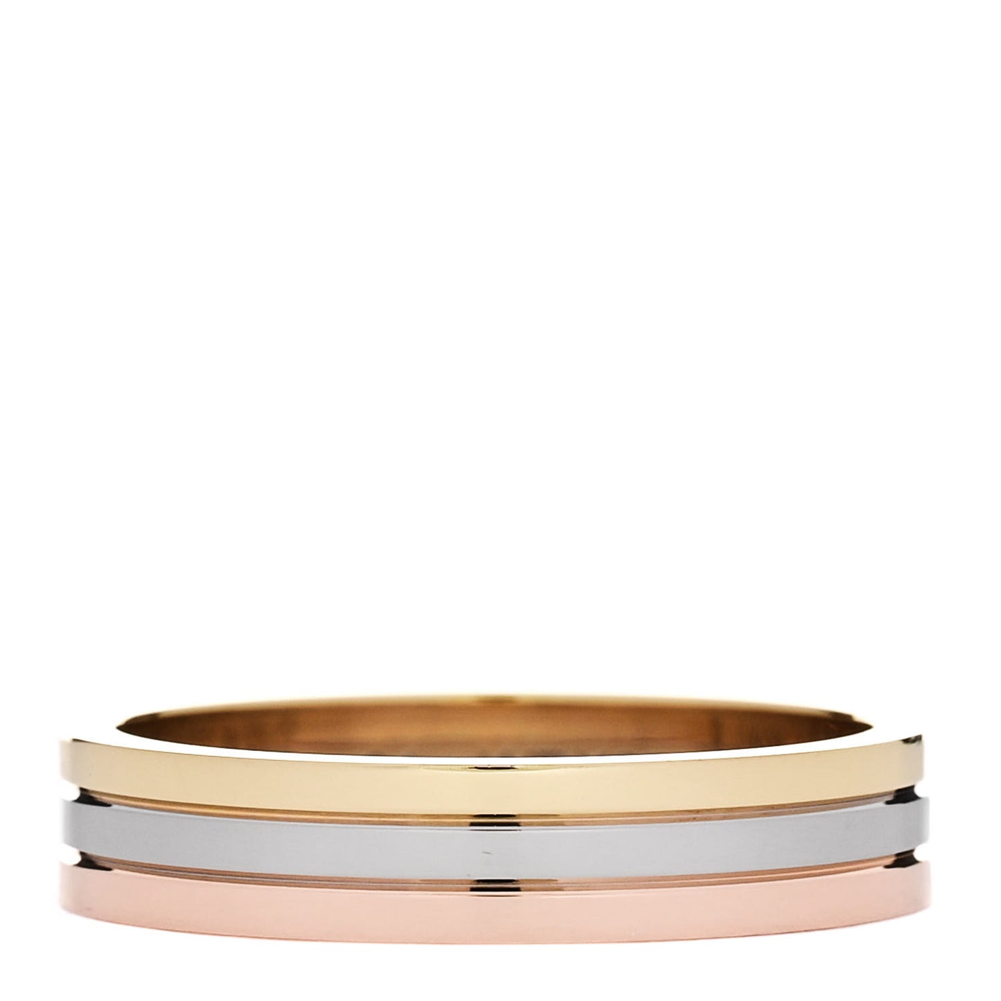 18K Pink White Yellow Gold 4.8mm Vendome Louis Cartier Wedding Band Ring 64 10.75