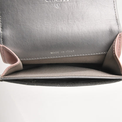 Chanel Metallic Calfskin Quilted Palette Card Holder Silver 5 of 8