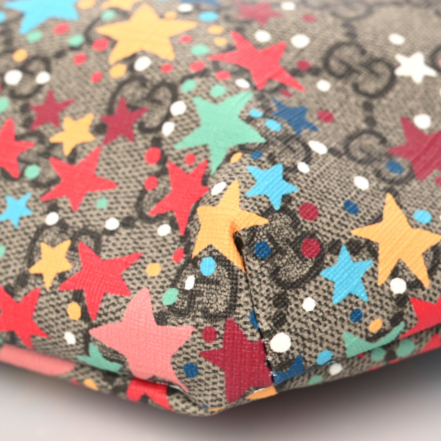 GG Supreme Monogram Web Childrens Star Print Belt Bag Multicolor