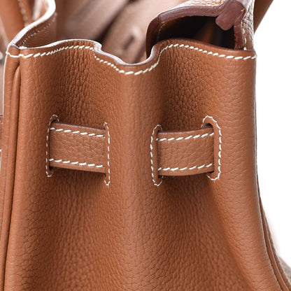 Hermes Taurillon Clemence Birkin 35 Gold 18 of 34