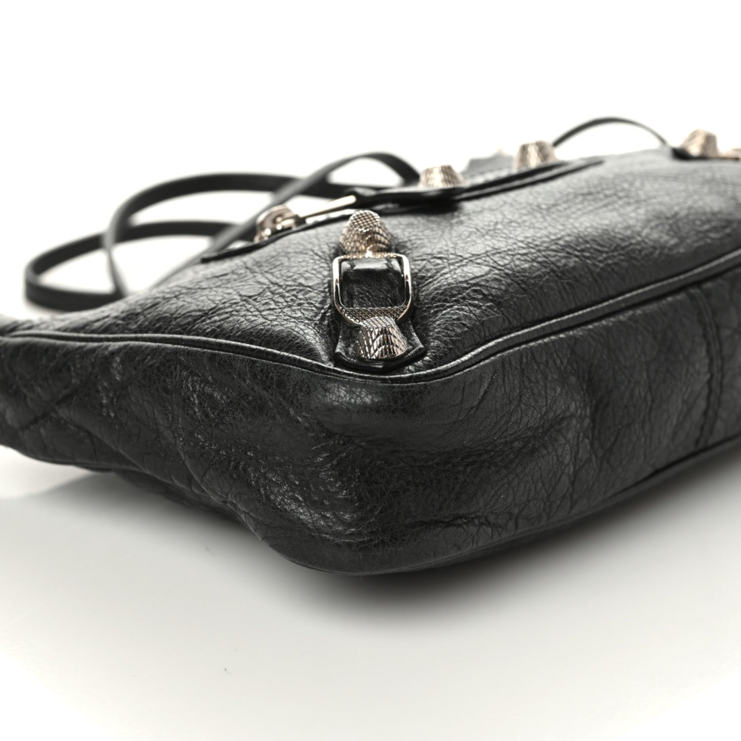 Agneau Giant 12 Silver Hardware Hip Black
