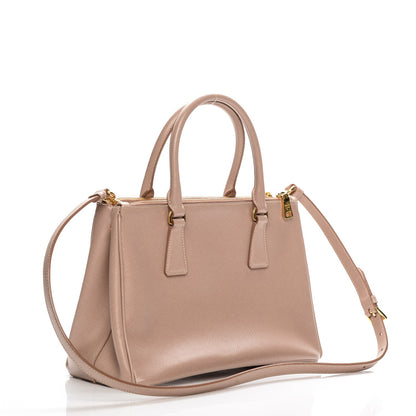 Prada Saffiano Small Galleria Double Zip Tote Cammeo 3 of 7