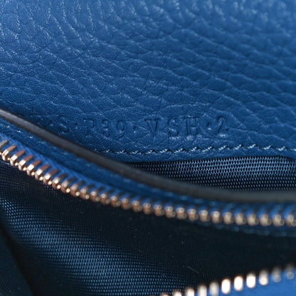 Valentino Garavani Pebbled Calfskin Rockstud French Flap Wallet Baltique 8 of 12
