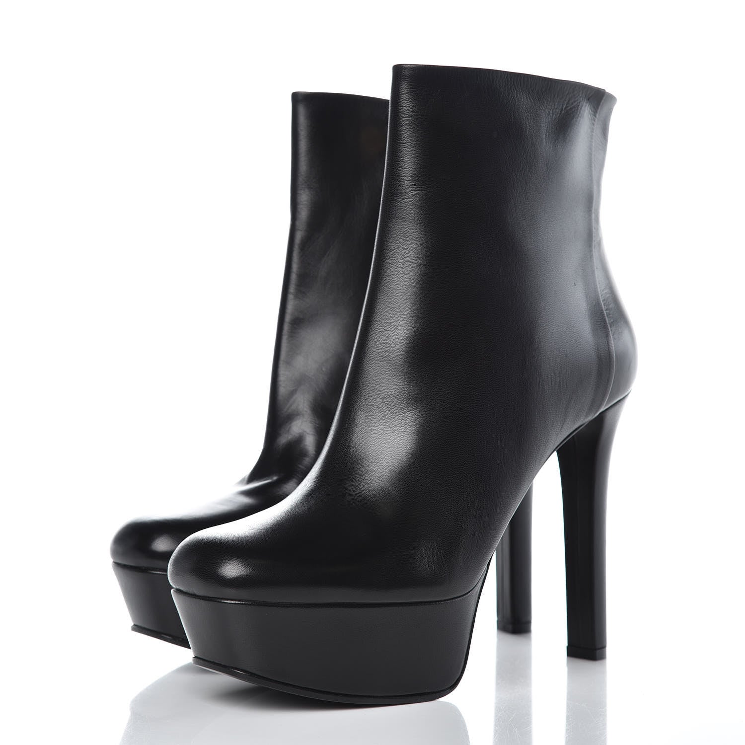 Gucci Malaga Kid Leila Platform Ankle Boots 40.5 Black 3 of 9