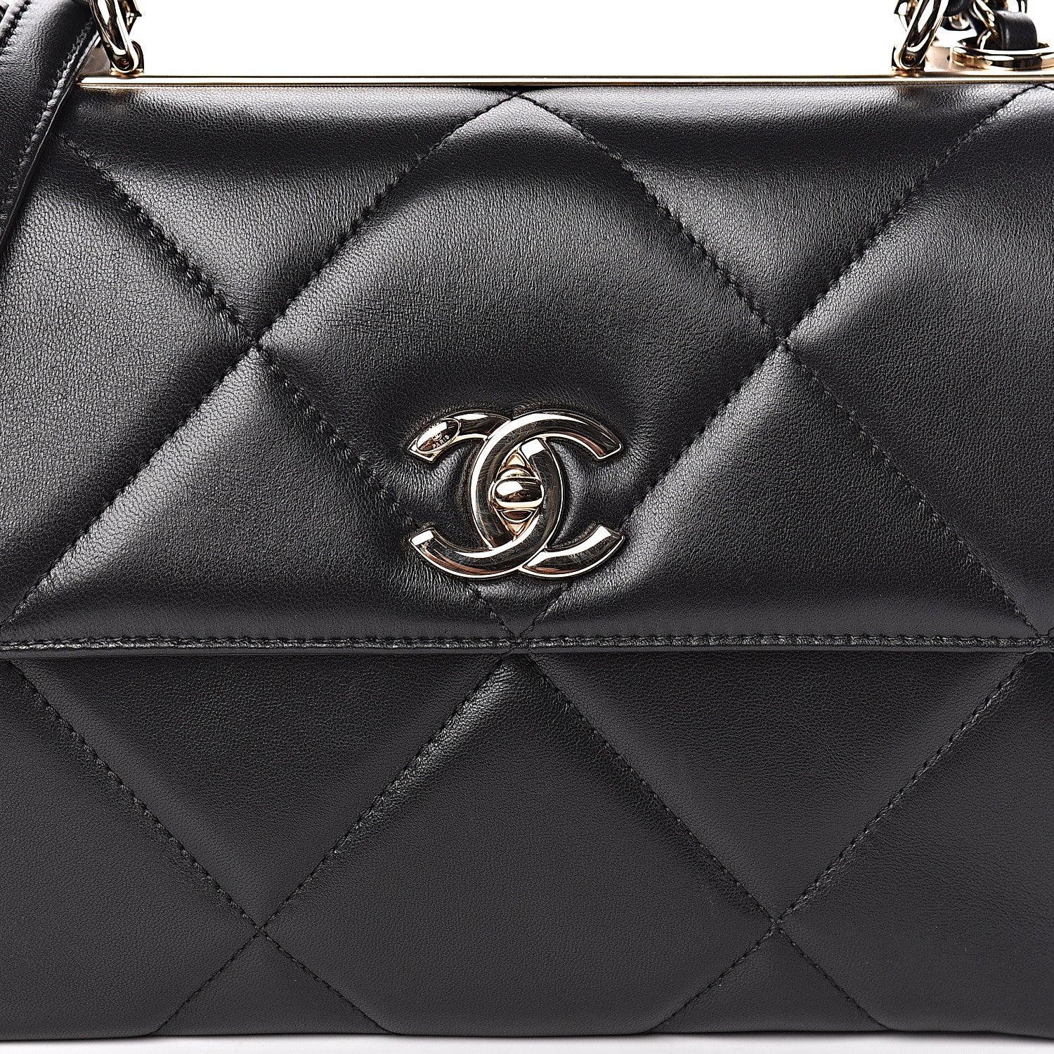 Chanel Lambskin Quilted Small Trendy CC Dual Handle Flap Bag Black 11 of 15