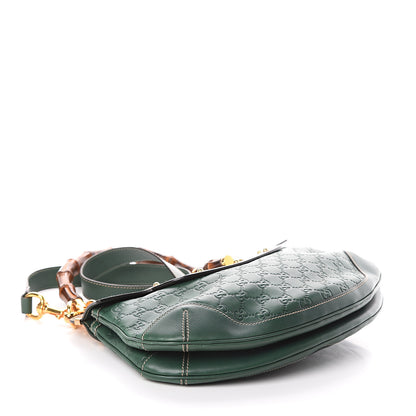 Gucci Guccissima Peggy Bamboo Top Handle Bag Green 3 of 8