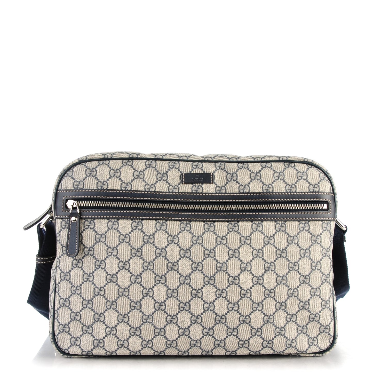 GG Plus Monogram Large Messenger Bag Navy