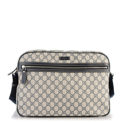 Gucci GG Plus Monogram Large Messenger Bag Navy 1 of 8